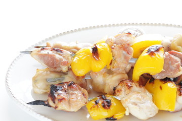 Homemade barbecue food, chicken and paprika 