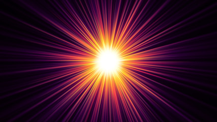 Obraz premium star ray in space abstract
