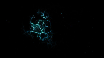 Lightning Strike Crack Abstract Background. Background Texture.