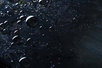 abstract, art, background, black, blue, bright, bubble, chemical, close up, colorful, colour, confetti, cover, creative, design, drawing, drop, effect, fluid, focus, glass, glowing, gold, gouache, ill