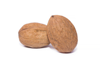 walnuts isolated on white