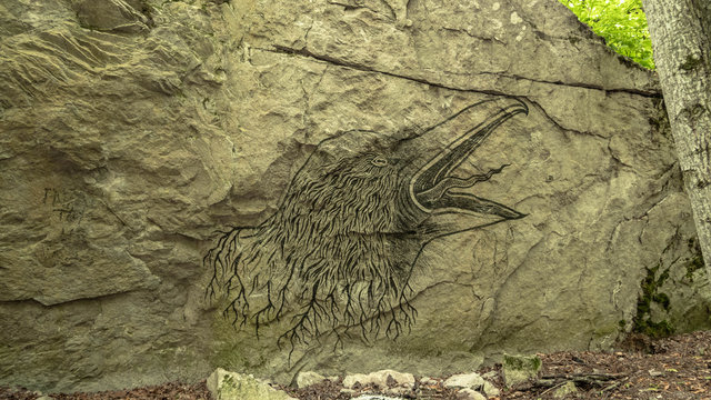 Rock drawing