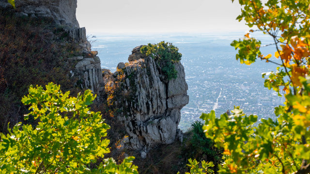 A rock resembling a human head