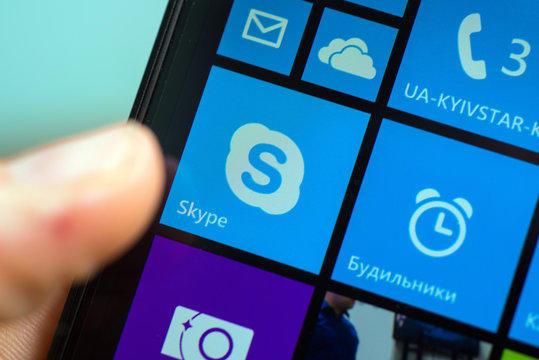 skype icon on phone