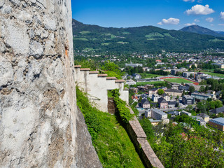Fototapeta na wymiar Salzburg - view of the city from the castle