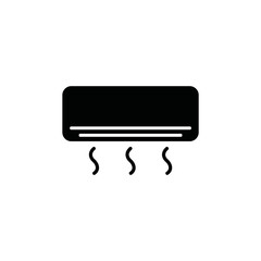 air conditioner icon. raster flat illustration