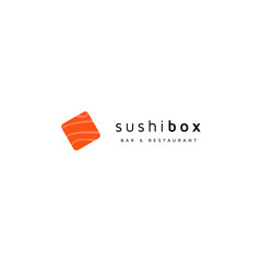Fototapeta Logo Sushi box wektor obraz