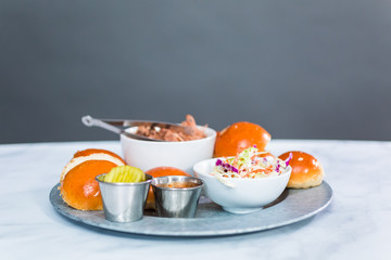 BBQ pulled pork sandwich