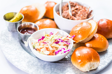BBQ pulled pork sandwich