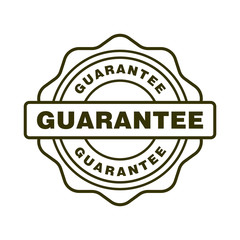 Guarantee rubber stamp icon vector