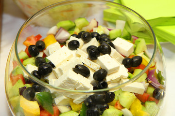 greece salad texture