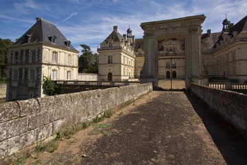 Fototapeta na wymiar Castle Serrant of the Loire valley in France,Europe