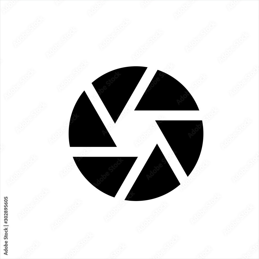 Poster shutter icon in trendy flat style isolated on background. shutter icon page symbol for your web site