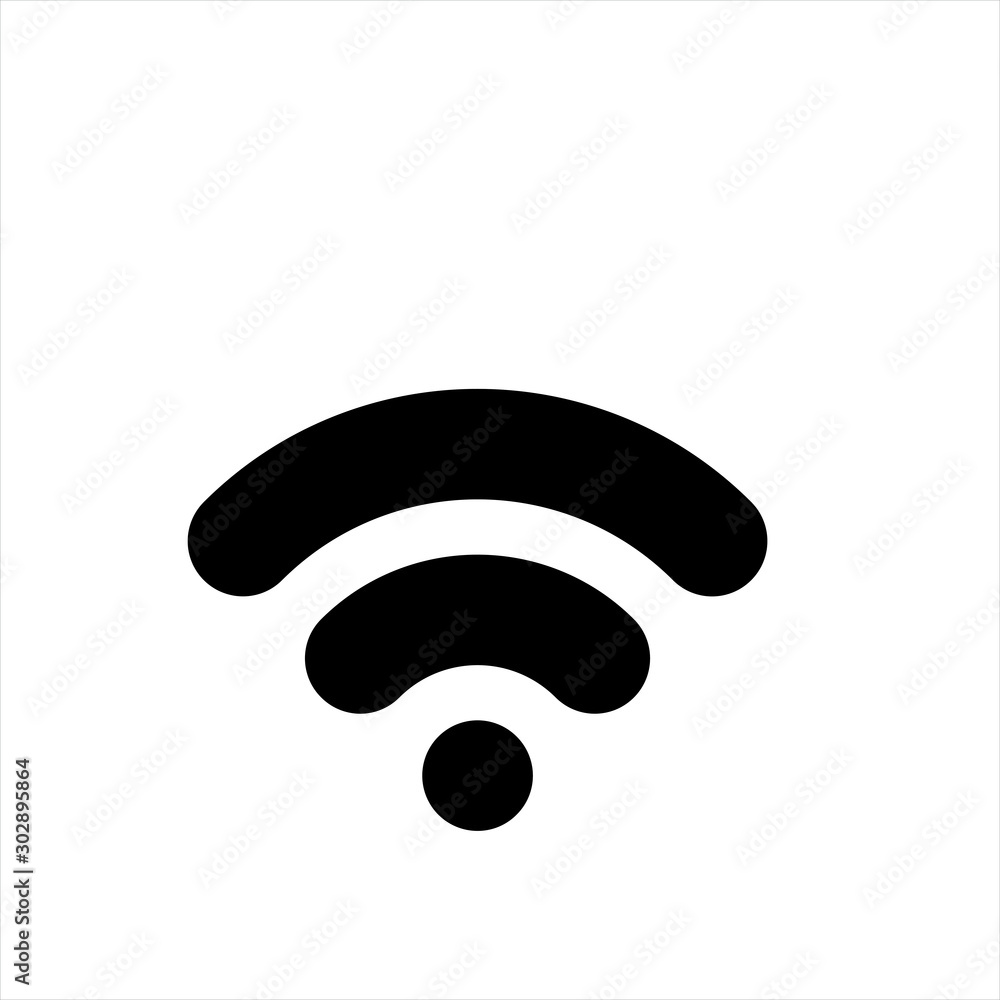 Aufkleber wifi icon in trendy flat style isolated on background. wifi icon page symbol for your web site desig