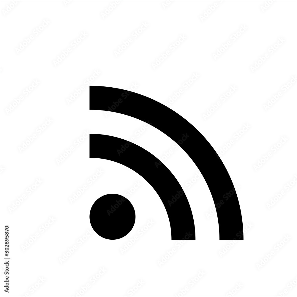 Poster wifi icon in trendy flat style isolated on background. wifi icon page symbol for your web site desig