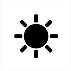 sun icon in trendy flat style isolated on background. sun icon page symbol for your web site design sun icon logo, app, UI. sun icon Vector illustration, EPS10.