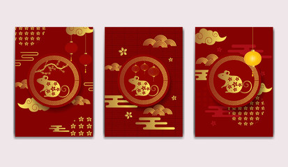 Set of Chinese New Year Poster