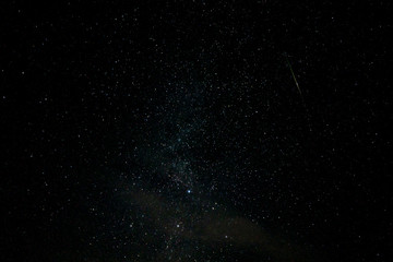 Obraz premium starry sky and meteorite and nebula