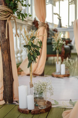 very colorful and delicate wedding decoration