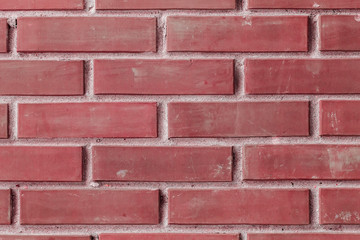 Red brick, backdrop texture. Brickwork red burgundy color