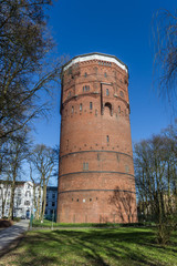 Old water tower in the center of Wilhelmshaven, Germany