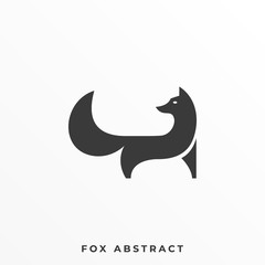 Fox Silhouette Illustration Vector Template