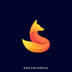 Fox Illustration Vector Template