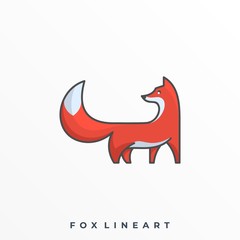 Fox Illustration Vector Template