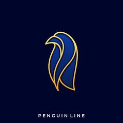 Penguin Illustration Vector Template