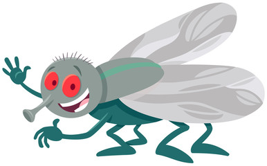 funny fly insect comic animal character