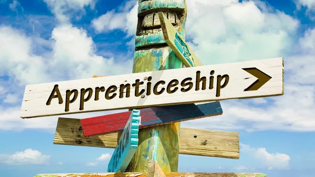 Street Sign the Way to Apprenticeship