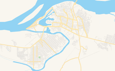 Printable street map of Maraba, Brazil