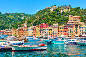 Portofino town and port