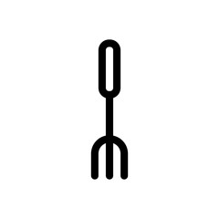 Fork icon vector, Cooking line icon