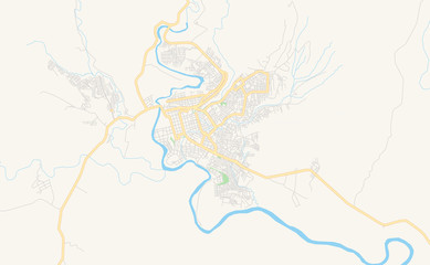 Printable street map of Florencia, Colombia