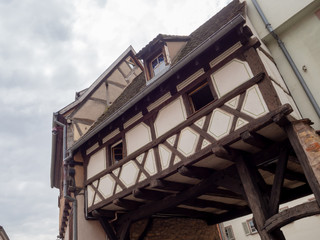 Fototapeta na wymiar Architecture and residential buildings of the old city, Colmar