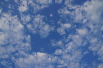 Blue sky and white clouds