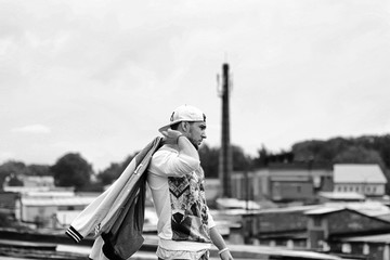 A young man with a beard