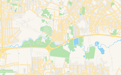 Printable street map of Cachoeirinha, Brazil