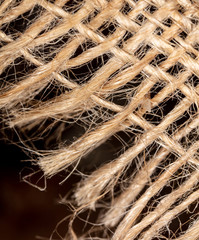 Burlap fabric as background