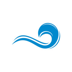 Water Wave logo design vector. Icon Symbol. Template. Illustration