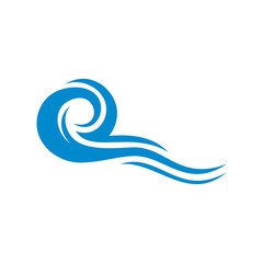 Fototapeta na wymiar Water Wave logo design vector. Icon Symbol. Template. Illustration