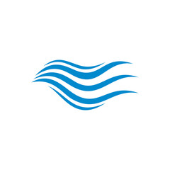 Water Wave logo design vector. Icon Symbol. Template. Illustration