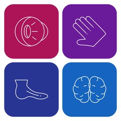 4 Simple Universal Related Color Icons