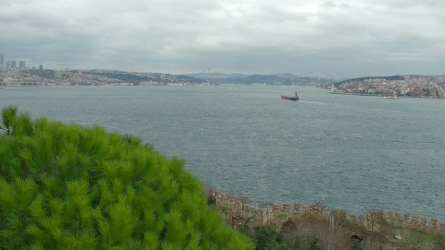 View of Bosphorus Strait, Istanbul, Turkey