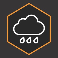 Rain Cloud Icon For Your Project