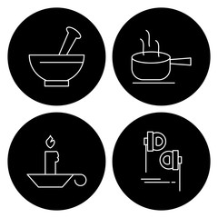  4 Simple Universal Related Color Icons