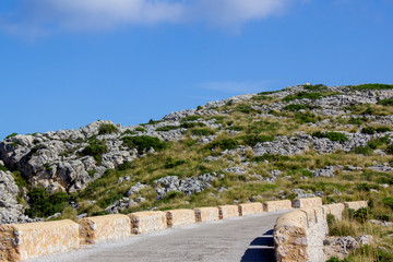 View of Path with Mountains in Background at Mirador Es Colomer, Mallorca, Spain 2018 - 302918257