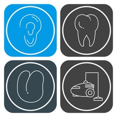 Set of 4 Universal Pixel Perfect Icons