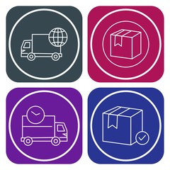 4 Simple Universal Related Color Icons